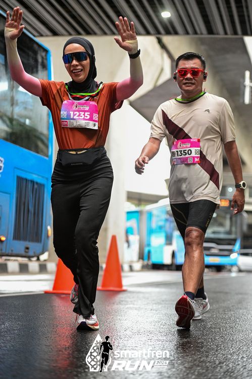 Race photo from Smartfren Run 2024