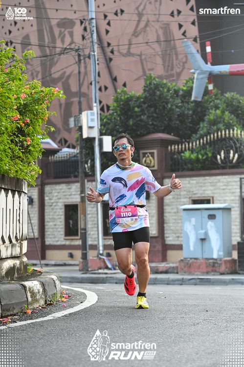 Race photo from Smartfren Run 2025 