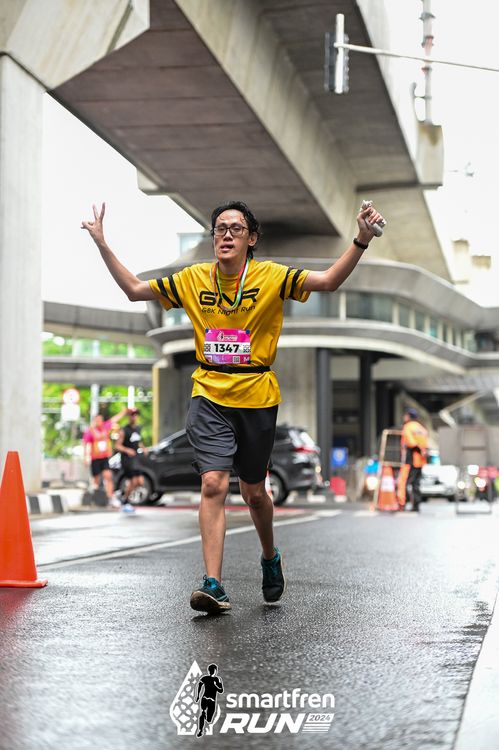 Race photo from Smartfren Run 2024