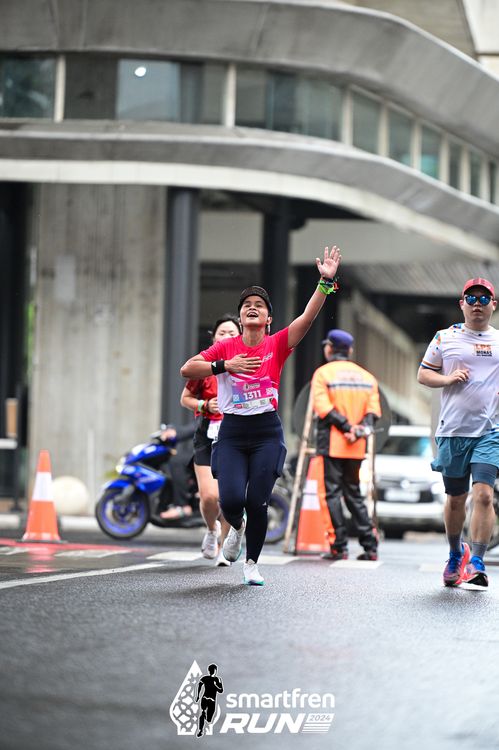 Race photo from Smartfren Run 2024