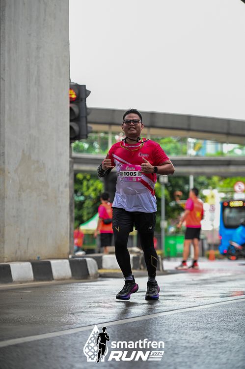 Race photo from Smartfren Run 2024
