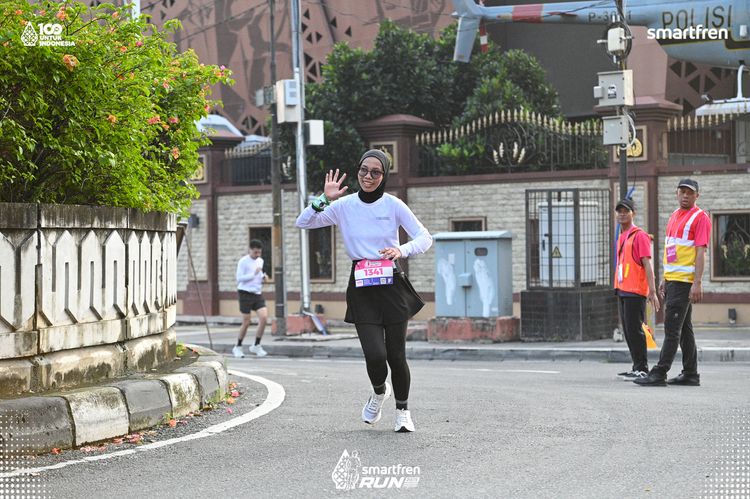 Race photo from Smartfren Run 2025 