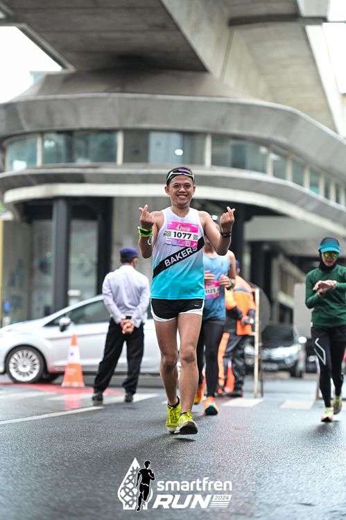 Race photo from Smartfren Run 2024