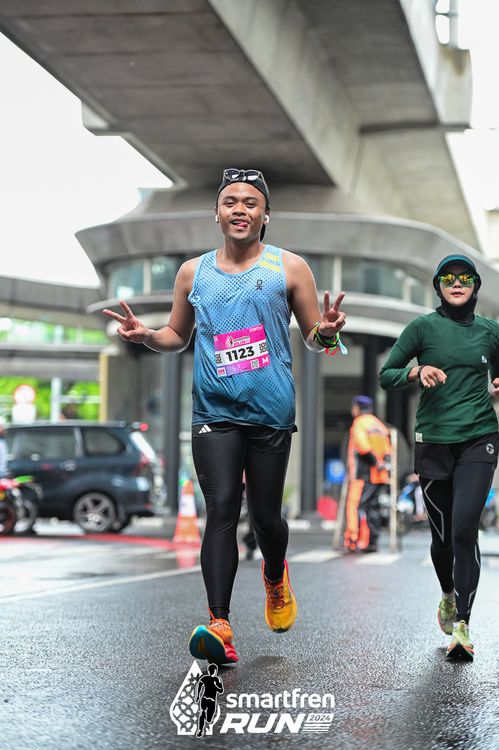 Race photo from Smartfren Run 2024
