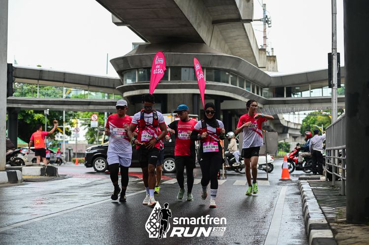 Race photo from Smartfren Run 2024