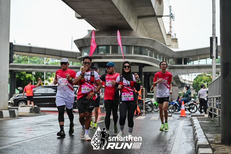 Race photo from Smartfren Run 2024