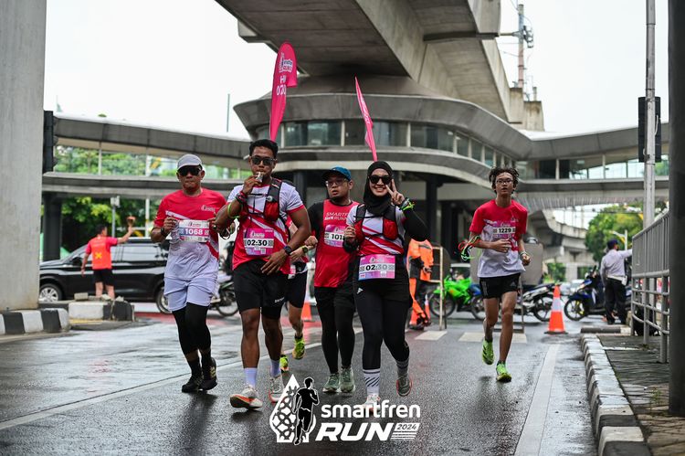 Race photo from Smartfren Run 2024