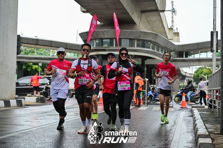 Race photo from Smartfren Run 2024