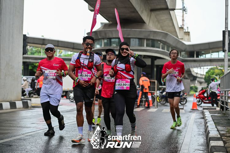 Race photo from Smartfren Run 2024