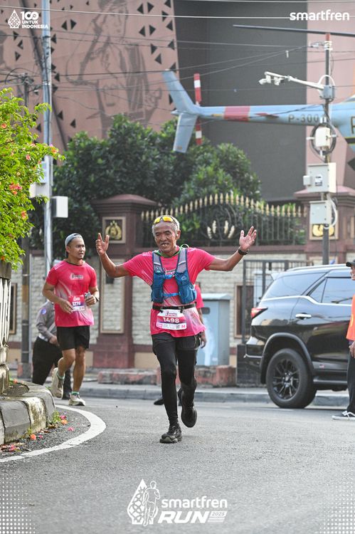 Race photo from Smartfren Run 2025 