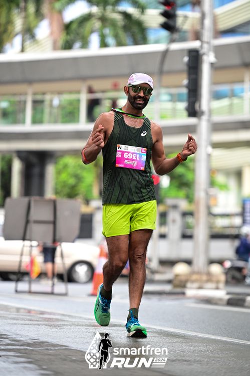 Race photo from Smartfren Run 2024