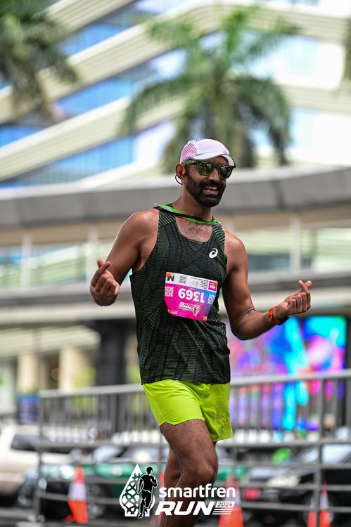 Race photo from Smartfren Run 2024