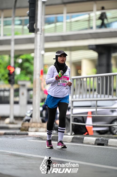 Race photo from Smartfren Run 2024