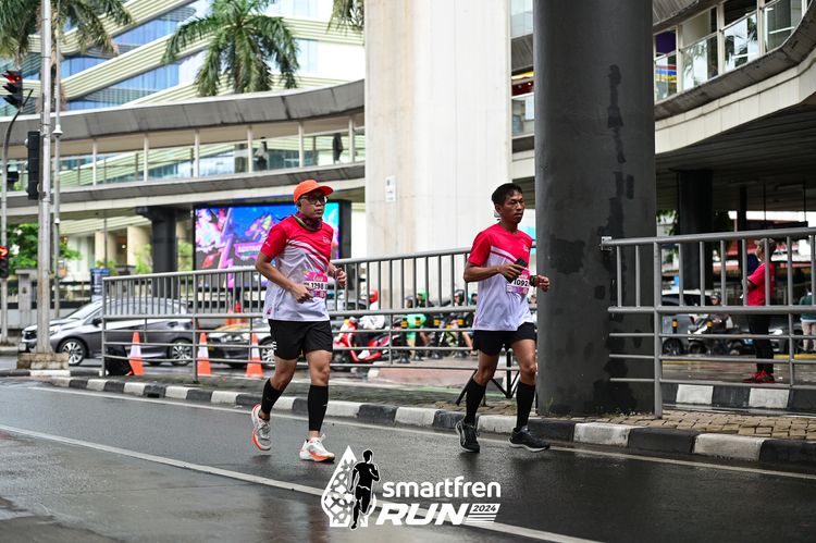 Race photo from Smartfren Run 2024