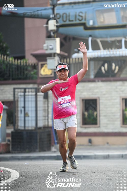 Race photo from Smartfren Run 2025 
