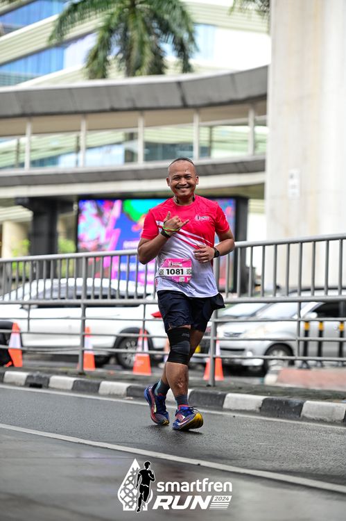 Race photo from Smartfren Run 2024