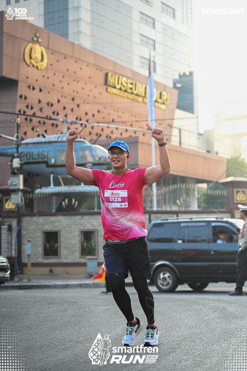 Race photo from Smartfren Run 2025 