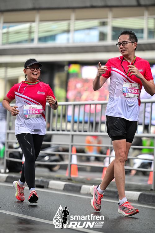 Race photo from Smartfren Run 2024