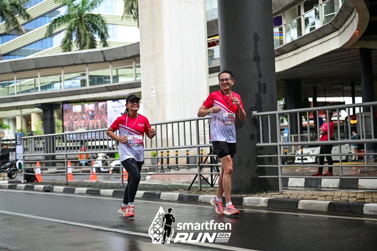 Race photo from Smartfren Run 2024