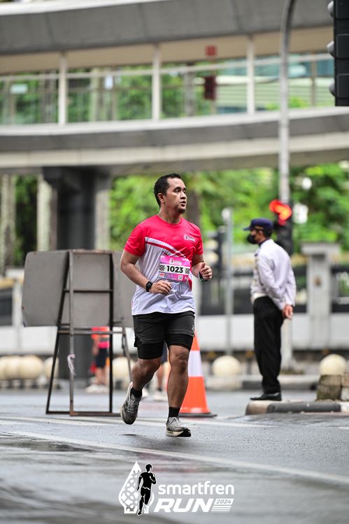 Race photo from Smartfren Run 2024