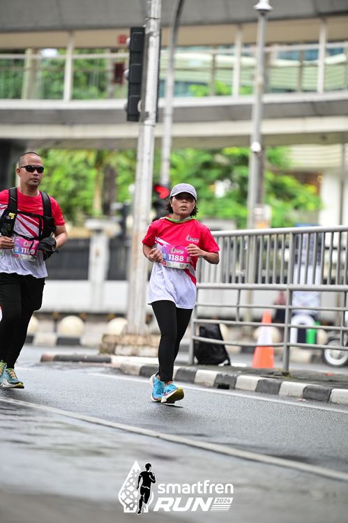 Race photo from Smartfren Run 2024