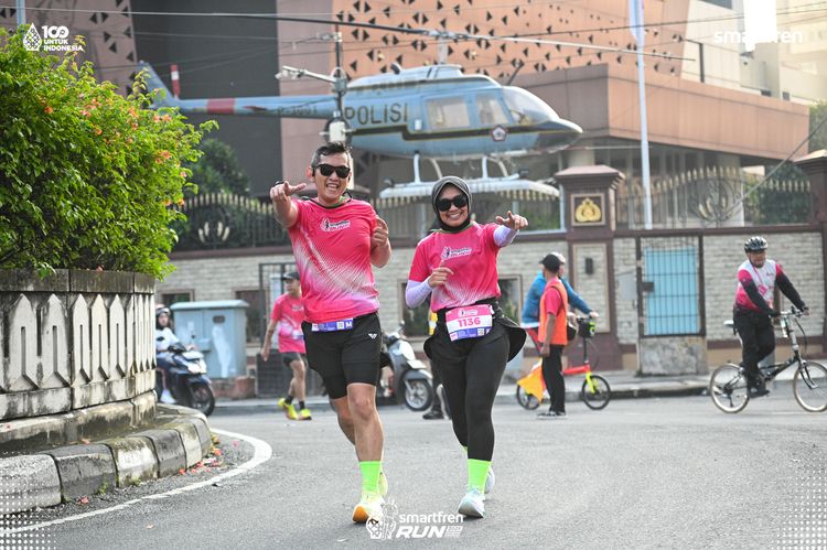 Race photo from Smartfren Run 2025 