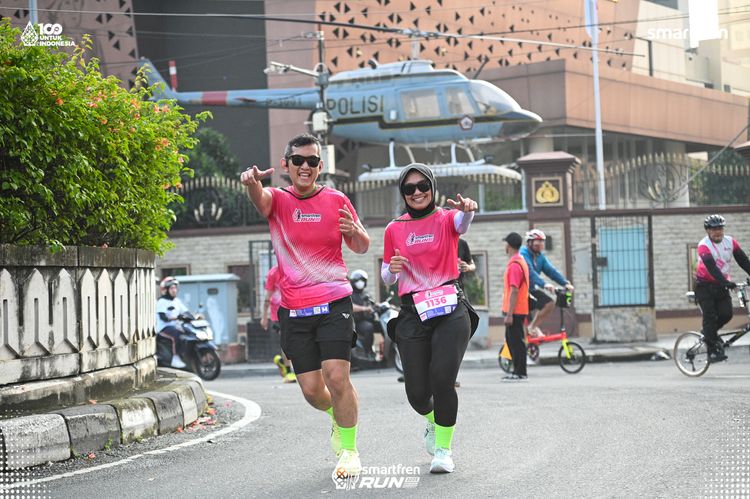 Race photo from Smartfren Run 2025 