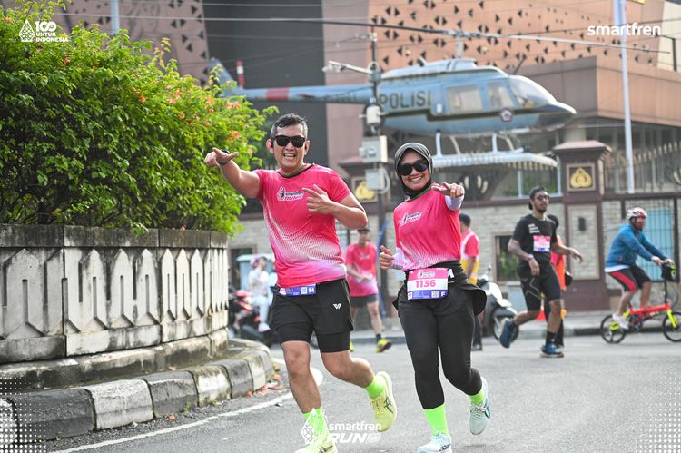 Race photo from Smartfren Run 2025 