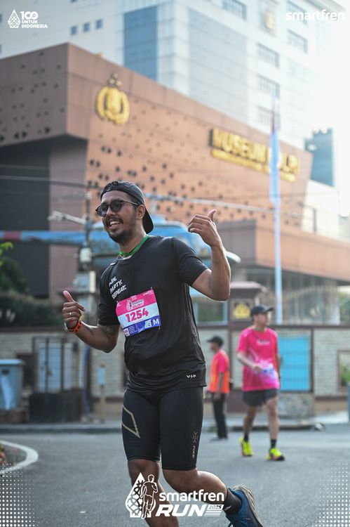 Race photo from Smartfren Run 2025 