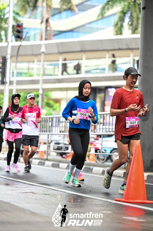 Race photo from Smartfren Run 2024