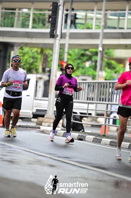 Race photo from Smartfren Run 2024