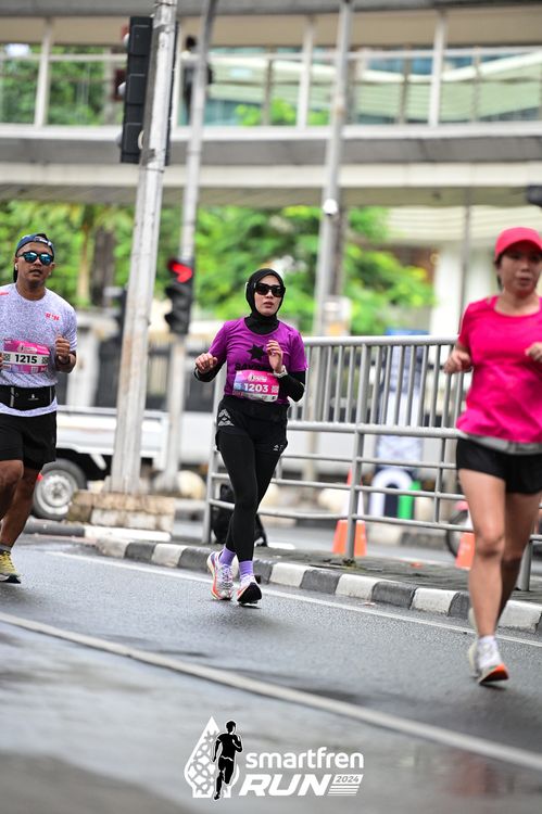 Race photo from Smartfren Run 2024