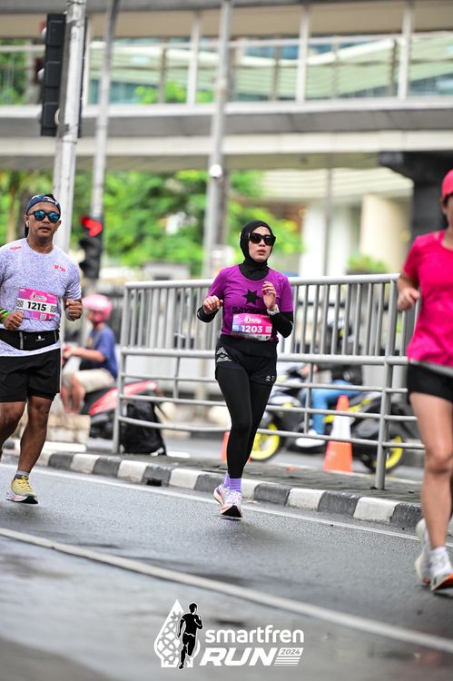 Race photo from Smartfren Run 2024