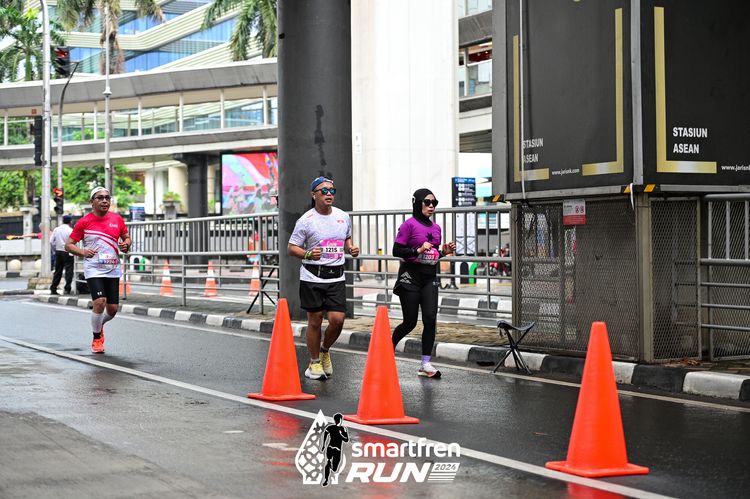 Race photo from Smartfren Run 2024