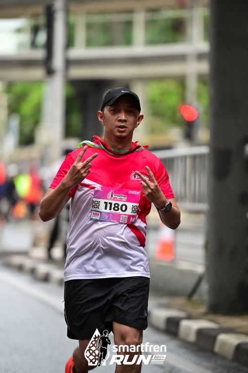 Race photo from Smartfren Run 2024