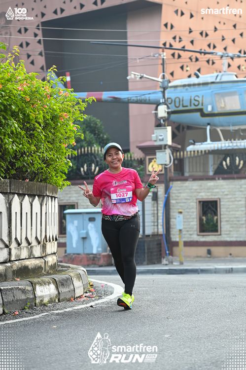 Race photo from Smartfren Run 2025 