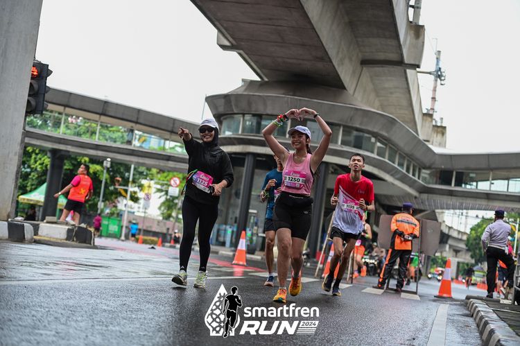 Race photo from Smartfren Run 2024