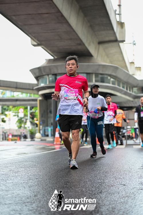 Race photo from Smartfren Run 2024