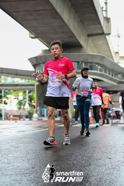 Race photo from Smartfren Run 2024