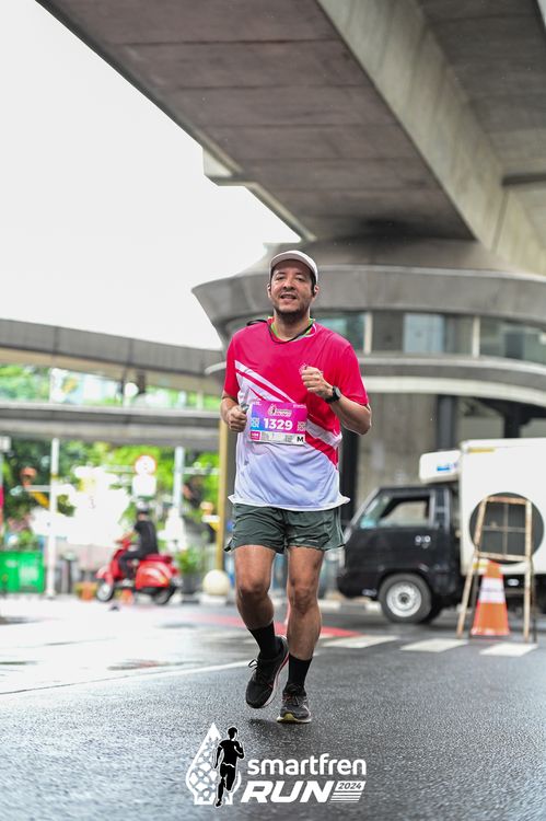 Race photo from Smartfren Run 2024