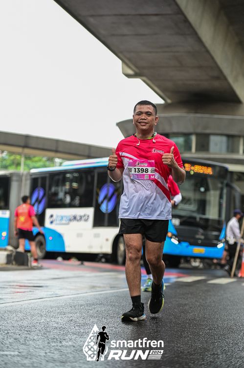 Race photo from Smartfren Run 2024