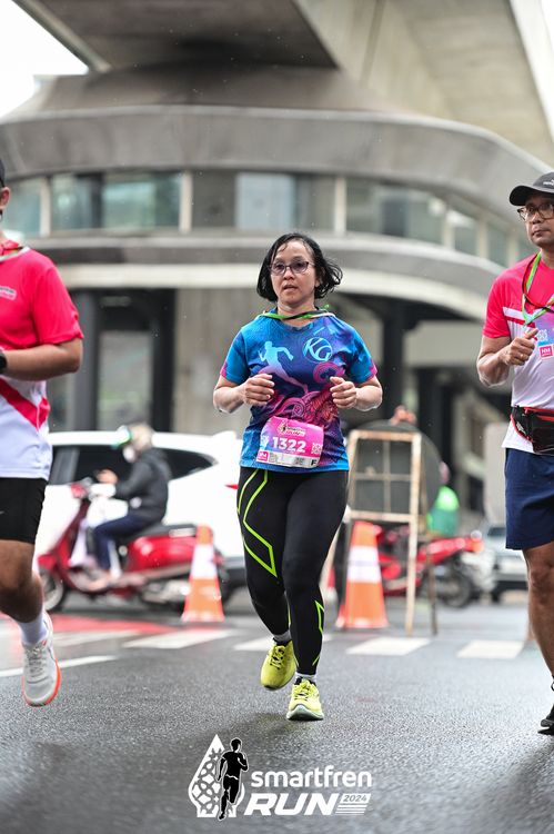 Race photo from Smartfren Run 2024