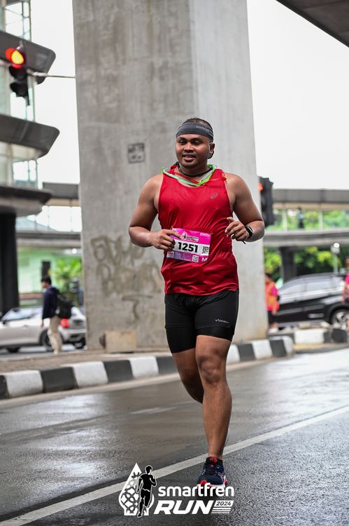 Race photo from Smartfren Run 2024