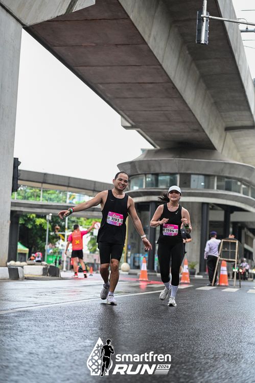 Race photo from Smartfren Run 2024