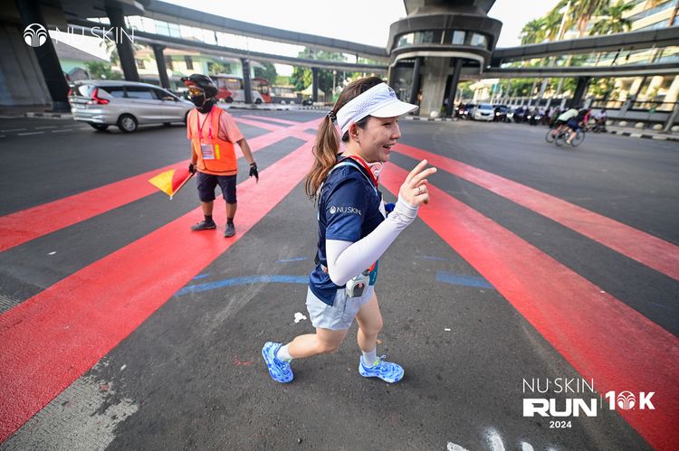 Race photo from Nu Skin Run 10K