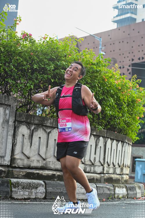 Race photo from Smartfren Run 2025 