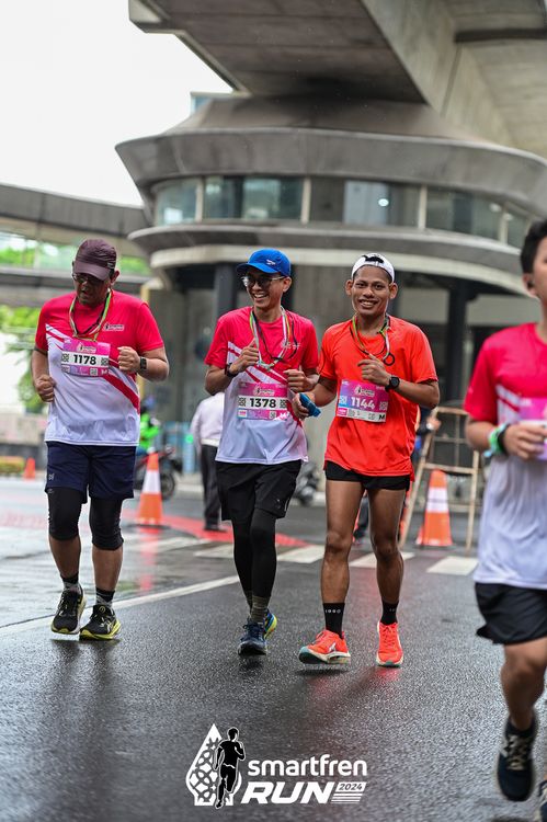 Race photo from Smartfren Run 2024