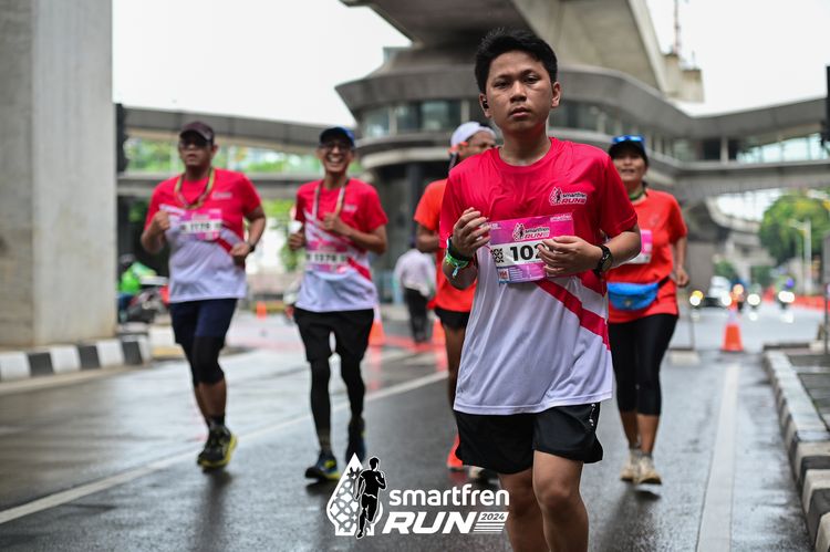 Race photo from Smartfren Run 2024