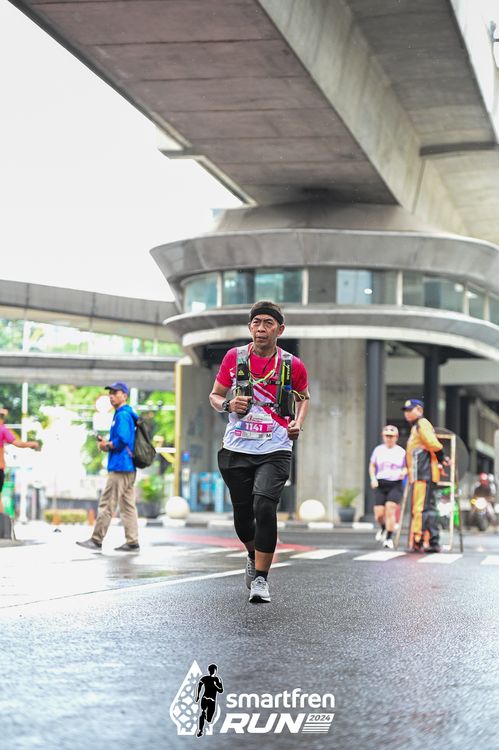 Race photo from Smartfren Run 2024