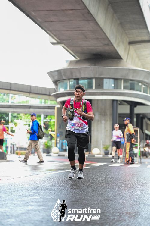 Race photo from Smartfren Run 2024